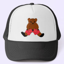Boxing Teddybear in Red hats