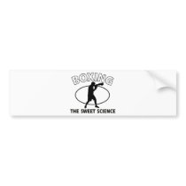 Boxing the sweet science bumper stickers