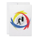 Boxing Tricolor Emblem invitations
