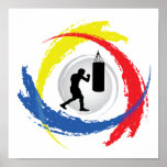 Boxing Tricolor Emblem posters