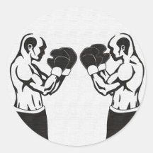 Boxing - Two warriors face off Stickers