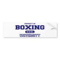 Boxing University Bumper Stickers