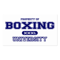Boxing University Business Card