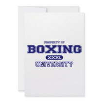 Boxing University Personalized Invites