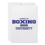 Boxing University invitations