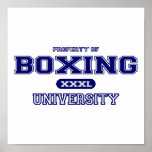 Boxing University posters