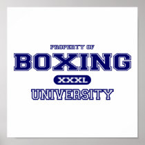 Boxing University Posters
