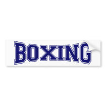Boxing University Style Bumper Stickers