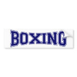 Boxing University Style Bumper Stickers