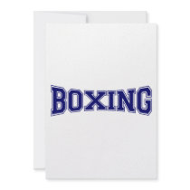 Boxing University Style Personalized Invitations