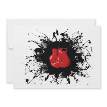 Boxing Urban Style Custom Invitation