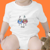 Boy and Girl Baby Byrdies Duet t-shirts