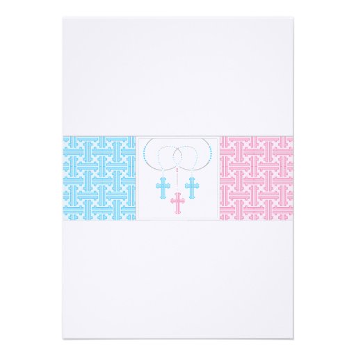 Boy and Girl Baptism & Communion Invitation