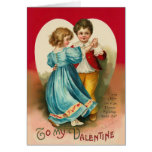 Boy and Girl Dancing Card
