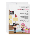 Boy and Girl Pirate Invitations