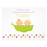 Boy and Girl Twins Peas in a Pod Invitation