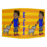 Boy And His Dog 3 Ring Binders