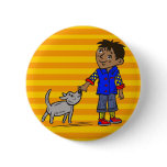 Boy And His Dog Button