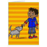 Boy And His Dog Card