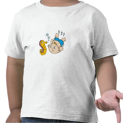 Boy and Seahorse T-shirt by toddlersplace