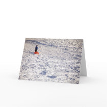 Boy and Sled cards