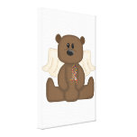 Boy Autism Awareness Bear Canvas Prints