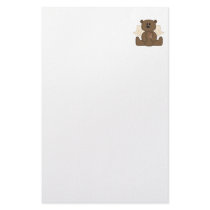 Boy Autism Awareness Bear Stationery Design