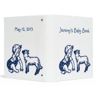 Boy Baby Book Binder binder