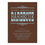 Boy Baby Shower BBQ Invitations