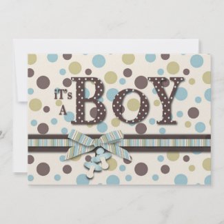 Boy Baby Shower Invitation invitation