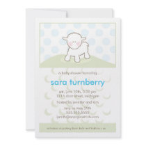 Boy Baby Shower Invitation - Little Lamb
