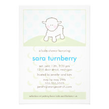Boy Baby Shower Invitation - Little Lamb