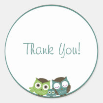 Boy Baby Shower Owl Sticker stickers