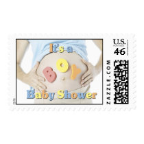 Boy Baby Shower postage stamps