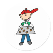 Boy Baking Cookies Sticker by stick_figures Boy Baking Cookies Sticker