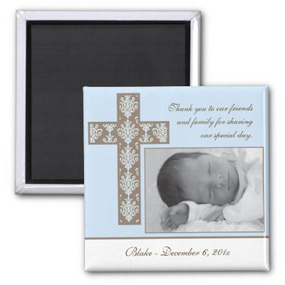 Baby Christening Favor on Your Baby Babies Baptism With This Beautiful Photo Magnet Favor