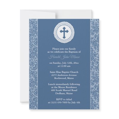 Boy Baptism Invitation by all_items