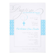 Boy Baptism Invitation