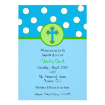 Boy Baptism Invitation