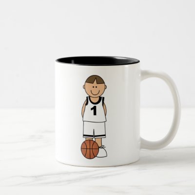 Boy Basketball Player Mug by toddlersplace