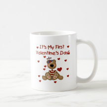 Boy Bear 1st Valentine's Day Tshirts and Gifts Coffee Mugs