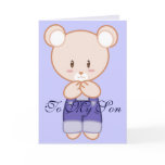 Boy Bear Birthday Card