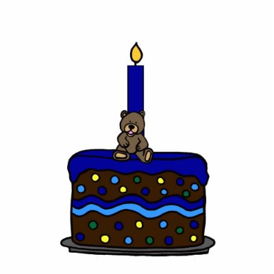 Boy bear on birthday cake photo cut outs by littlemunchkins