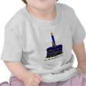 boy bear on birthday cake t-shirts
