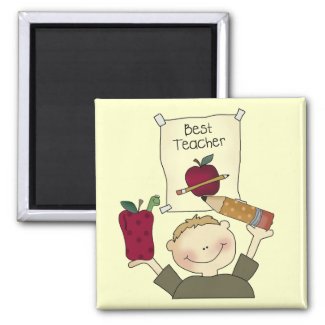 Boy Best Teacher Tshirts and Gifts magnet