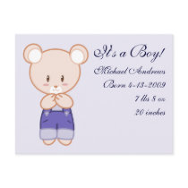 Boy Birth Announcements postcards