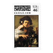 Boy Bitten by a Lizard, Caravaggio Postage