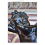 Boy Blowing horn Sculpture Greeting Card