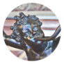 Boy Blowing horn Sculpture Stickers