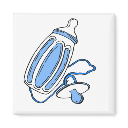 boy blue bottle pacifier magnet boy blue bottle pacifier magnet